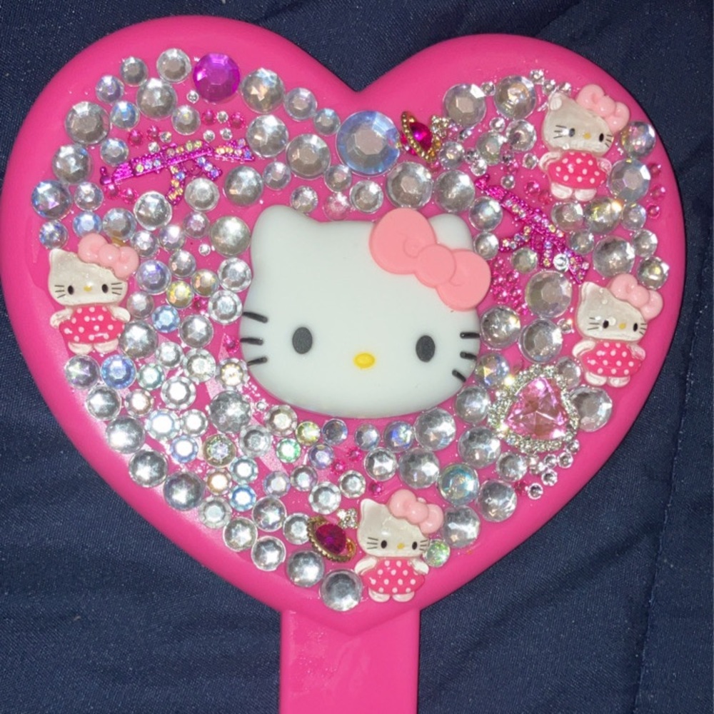Custom hello kitty mirror!! Brand new!!